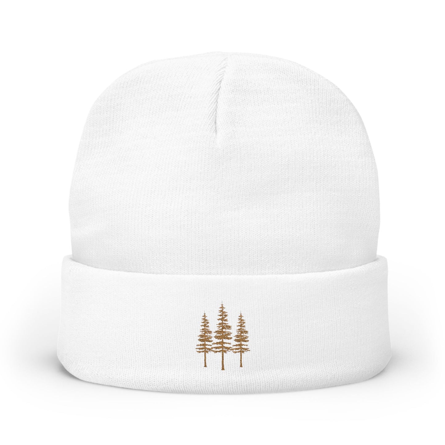 Cozy Pine Embroidered Beanie