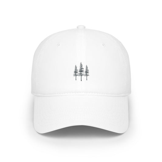 Tree Trio Embroidered Low Profile Baseball Cap