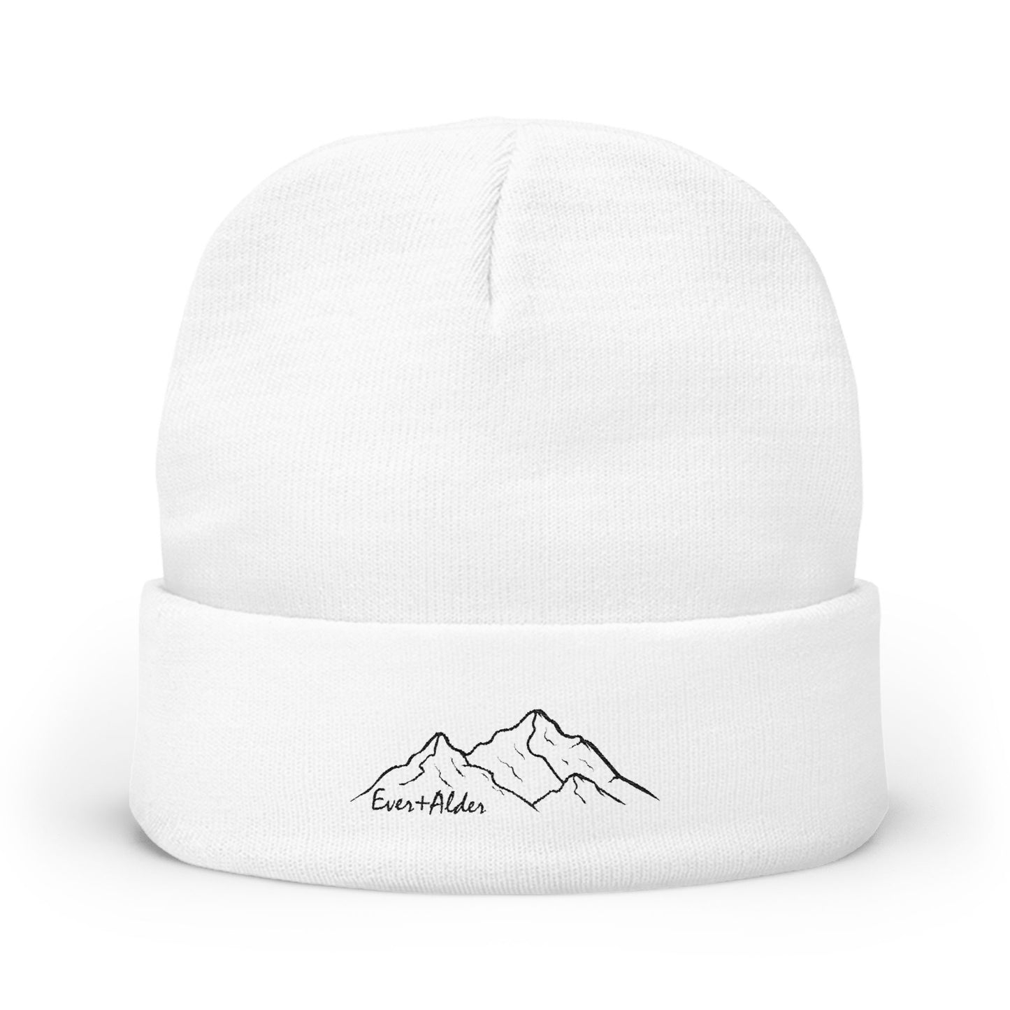 E + A Mountain Embroidered Beanie