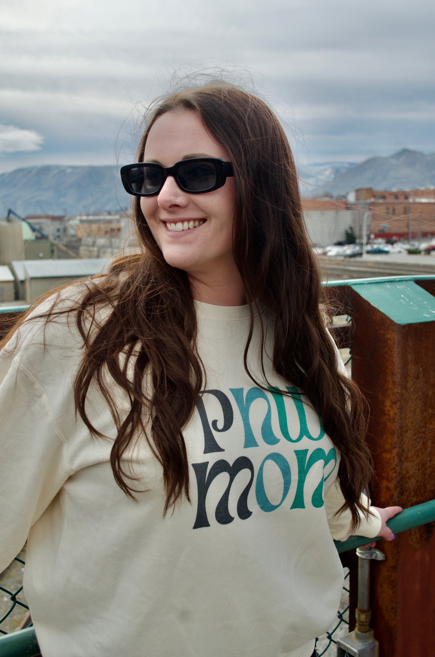 Groovy PNW Mom Lightweight Sweatshirt