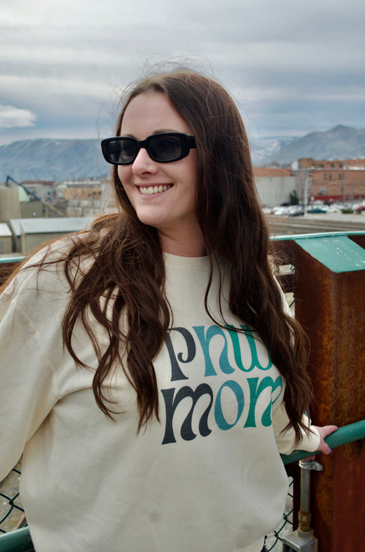 Groovy PNW Mom Lightweight Sweatshirt