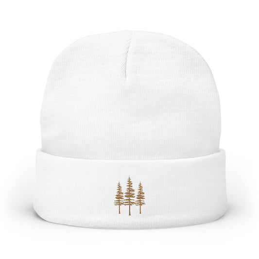 Cozy Pine Embroidered Beanie