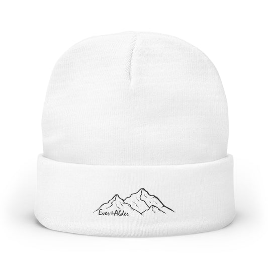 E + A Mountain Embroidered Beanie