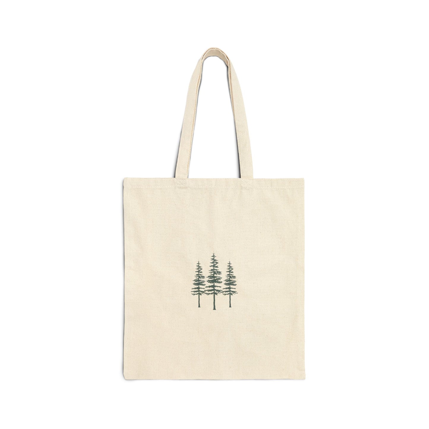 Eco-Friendly Cotton Canvas Tote Bag with Tree Design